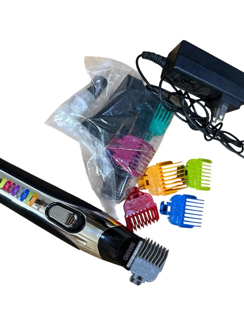 Cordless Hair Clipper with Colorful Guide Combs